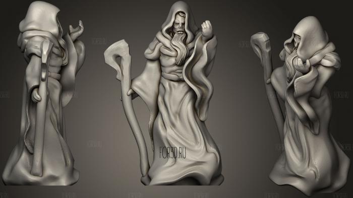 Hedge Wizard 3d stl for CNC